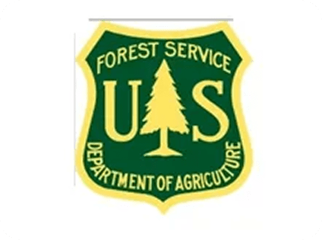 US Forest Service Department of Agriculture logo.